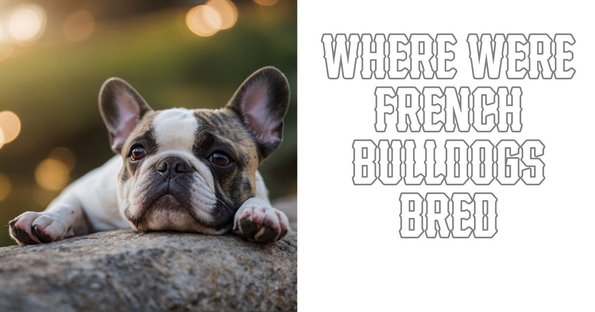 Where were french bulldogs bred